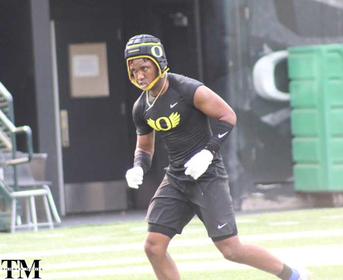 Williams at Oregon's Saturday Night Live recruiting camp. 